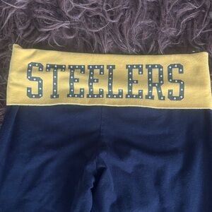Women’s VICTORIA’S  SECRET  PINK Steelers BLACK & GOLD Pants.